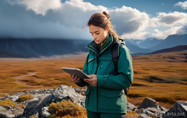 지구과학자 실습 현장 경험 공유 - **Prompt:** A compassionate female earth scientist, dressed in modest field attire (long sleeves, tr... 지구과학자 실습 현장 경험 공유 - **Prompt:** A compassionate female earth scientist, dressed in modest field attire (long sleeves, tr...